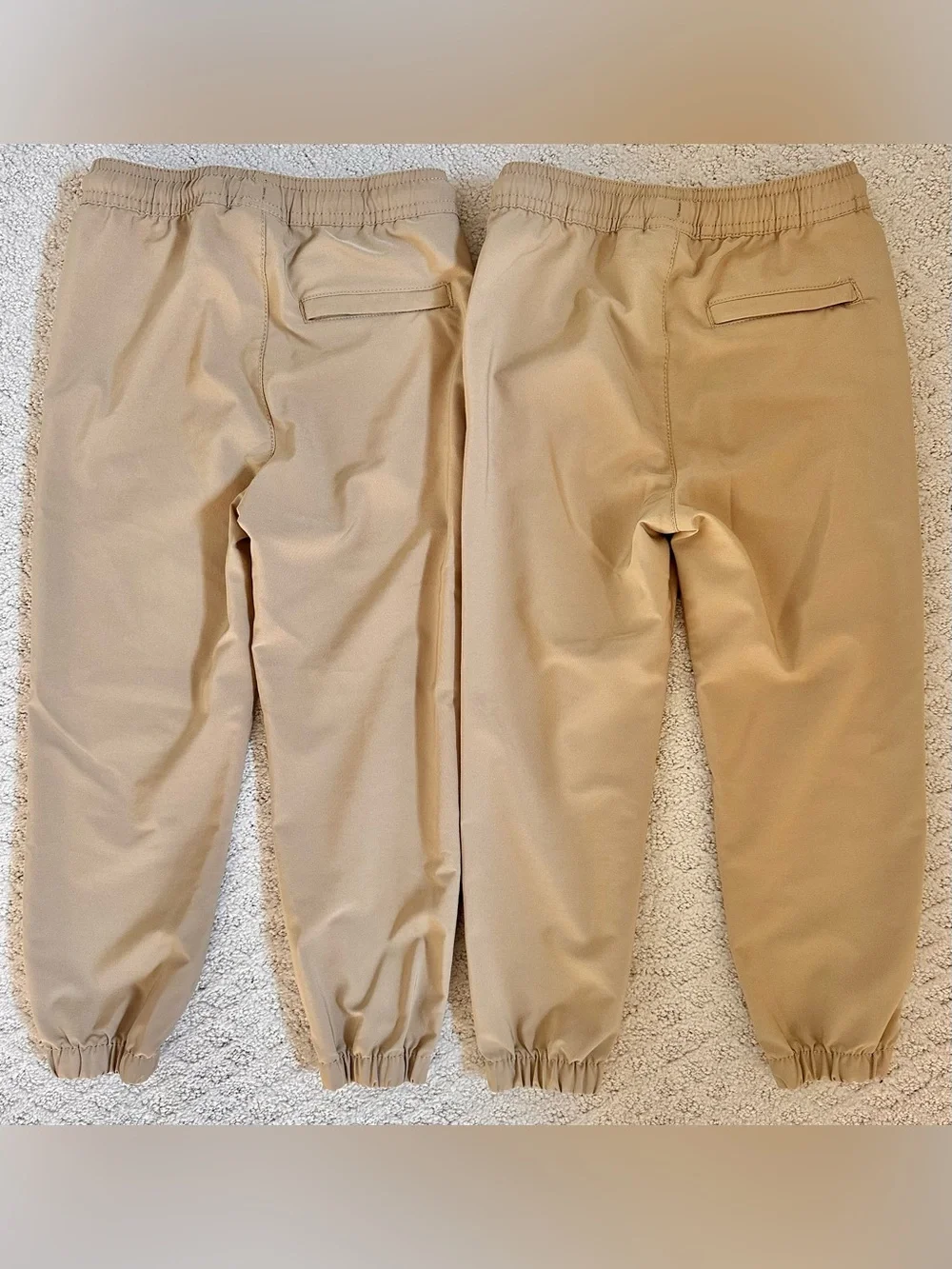 The Children’s Place Boys Girls Khaki Uniform Jogger Pants Bundle 2 Pc 5T